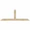 Ekena Millwork Portland Rough Sawn Timber Gable Bracket, Douglas Fir, 96"W x 36"H x 4"D x 6"F, 9/12 Pitch GBW096X36X0406POR00RDF - alternate 1